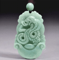 Thumbnail for 2024 - Year of The DRAGON ! Carved Natural Burmese Jadeite Necklace - Choose your Animal!