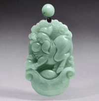 Thumbnail for 2024 - Year of The DRAGON ! Carved Natural Burmese Jadeite Necklace - Choose your Animal!