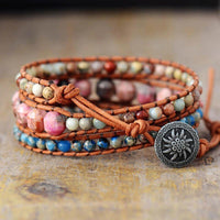 Thumbnail for Tranquility Pink Rhodonite Wrap Bracelet-Your Soul Place