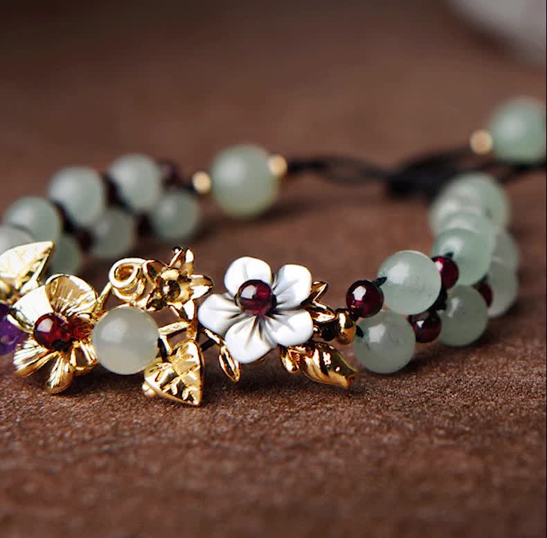 Green Jade Elegant Charm Bracelet-Your Soul Place