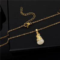 Thumbnail for White Jade Gourd Necklace-Your Soul Place