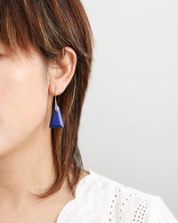 Thumbnail for Natural Lapis Lazuli Triangle Dangle Drop Earrings-Your Soul Place