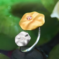 Thumbnail for Morning Dew Lotus Leaves Rings-Your Soul Place