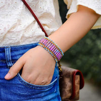 Thumbnail for Dazzling Stars Imperial Jasper Wrap Bracelet-Your Soul Place