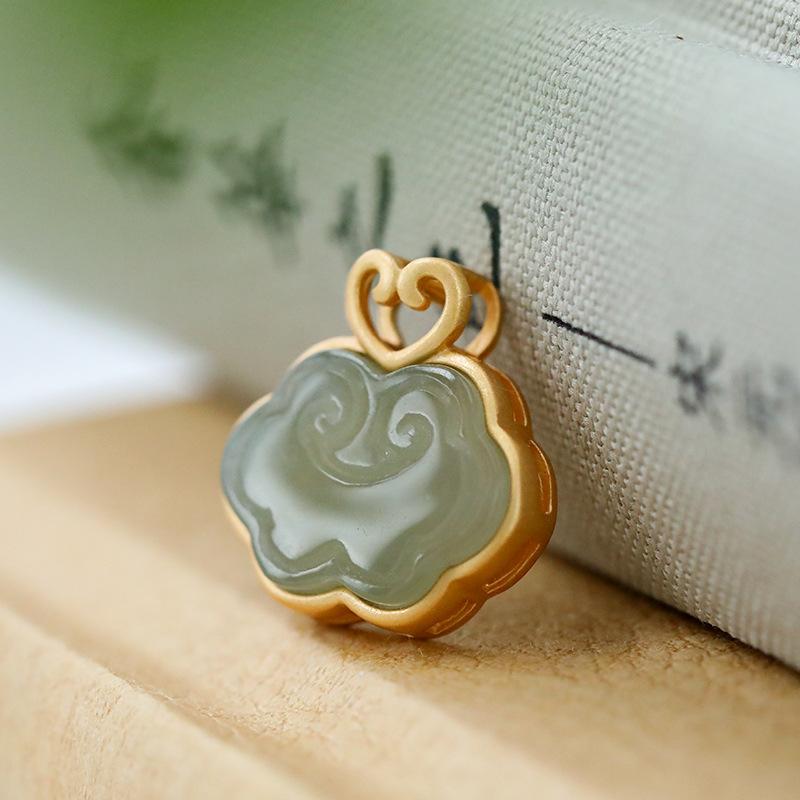 Natural Jade Charm Necklace-Your Soul Place