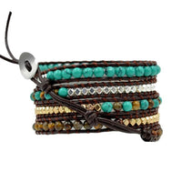 Thumbnail for The Stabilization Turquoise And Jasper Bead Friendship Wrap Bracelet-Your Soul Place