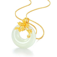 Thumbnail for White Jade Auspicious Necklace-Your Soul Place