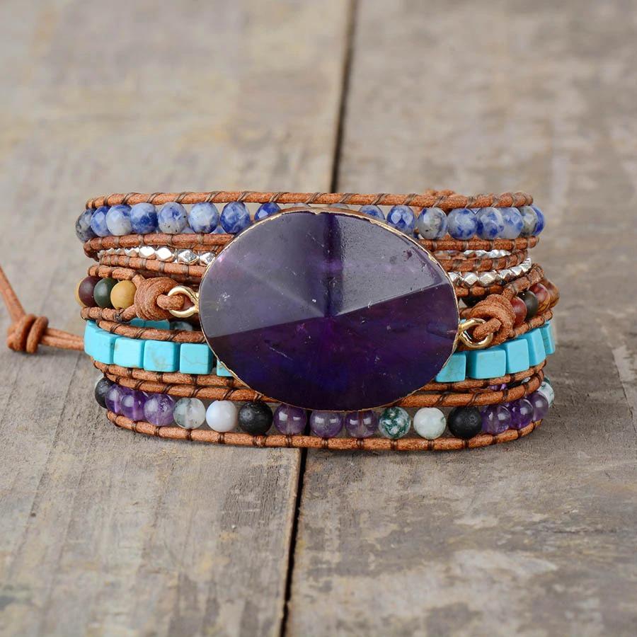 The Prosperity Amethyst Wrap Bracelet-Your Soul Place