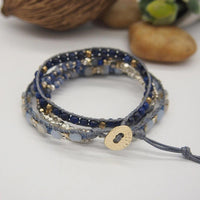 Thumbnail for Purification Lapis Lazuli & Blue Aventurine Wrap Bracelet-Your Soul Place