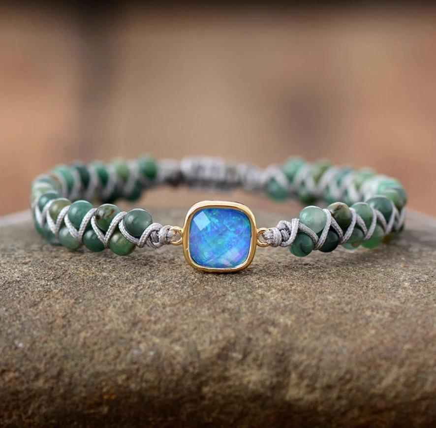 Blue Opal Friendship Bracelet-Your Soul Place