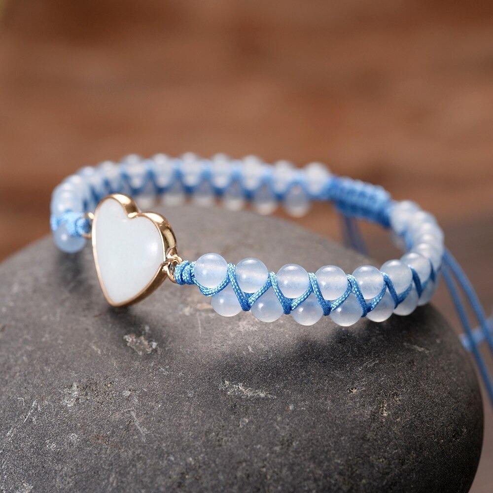 Heart of the Sea Blue Jasper Wrap Bracelet-Your Soul Place