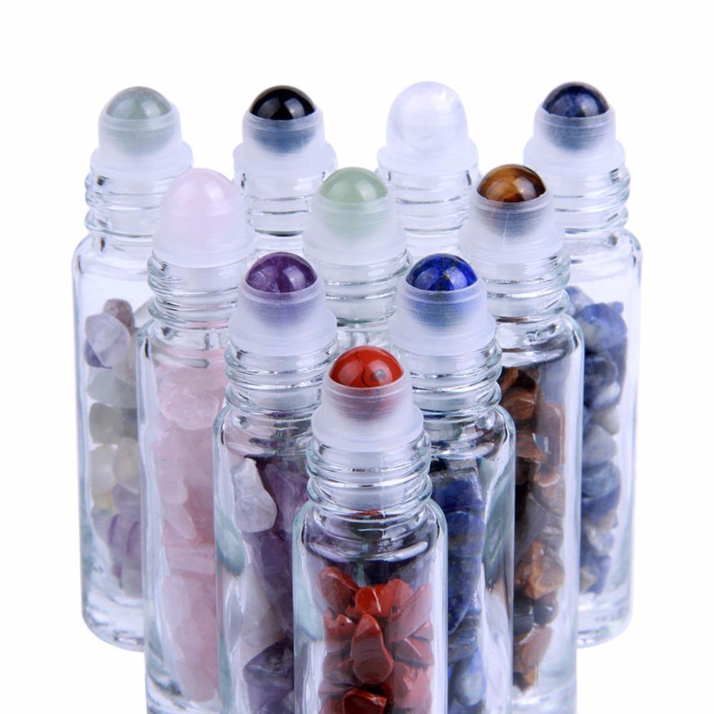 10-Piece Essential Oil Gemstone Roller Bottle Set-Your Soul Place