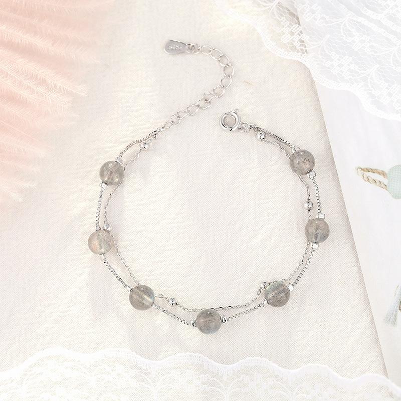 Natural Moonstone Lucky Charm Healing Bracelet-Your Soul Place