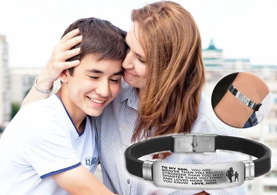 Steel & Silicone Bracelets-From Mom to Son-Your Soul Place