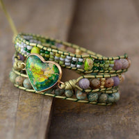 Thumbnail for Love Nature Jasper Wrap Bracelet-Your Soul Place