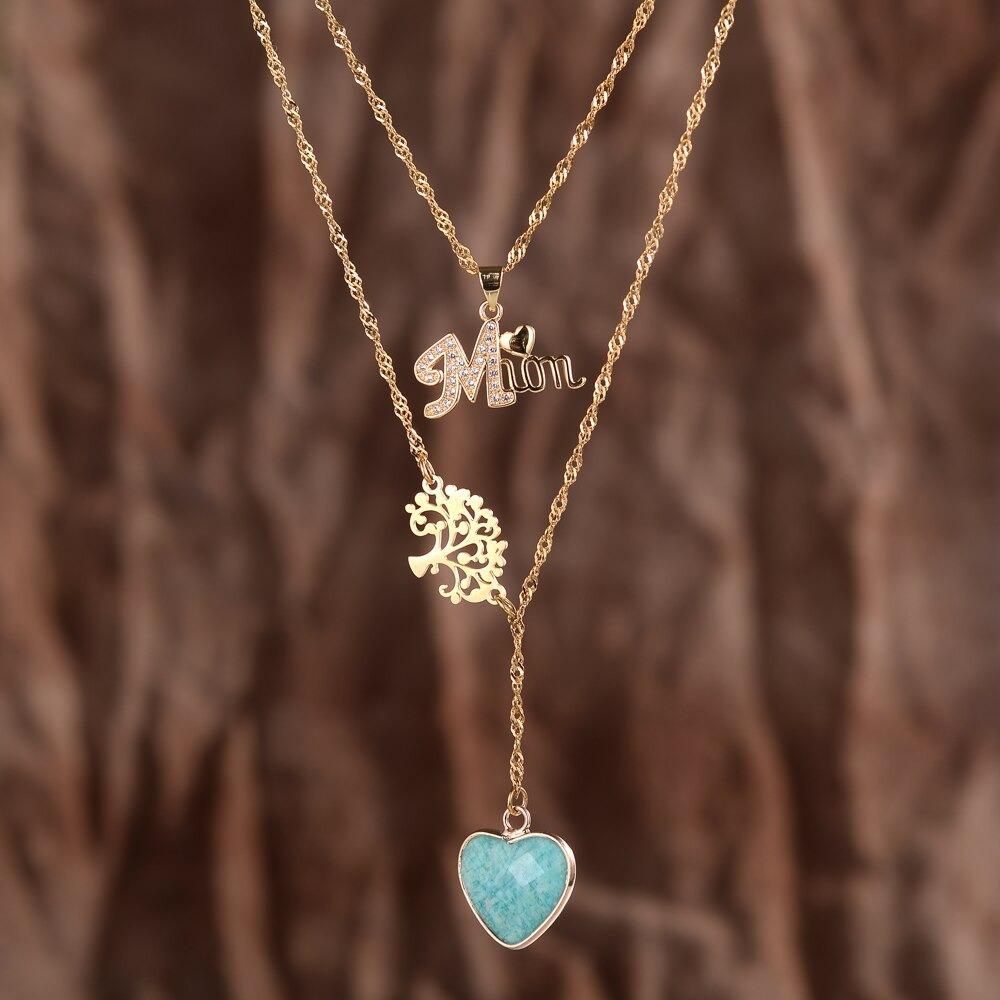 Keep Being A Happy Mom Amazonite Necklace-Your Soul Place