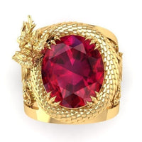 Thumbnail for Elegant Dragon Red Crystal Ring-Your Soul Place