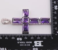 Thumbnail for New Purple Amethyst Cross Necklace-Your Soul Place