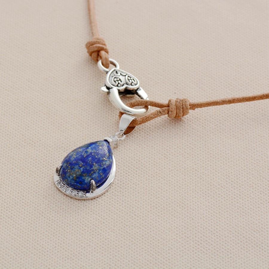 Lapis Lazuli Teardrop Choker Necklace-Your Soul Place