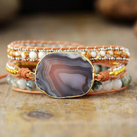 Thumbnail for Clear Water Agate Wrap Bracelet-Your Soul Place