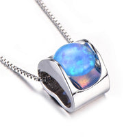 Thumbnail for 925 Sterling Silver Opal Pendant Necklace-Your Soul Place
