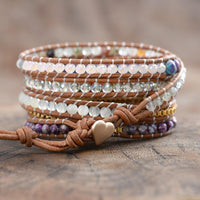 Thumbnail for Butterfly Always In Heart Jasper Wrap Bracelet-Your Soul Place