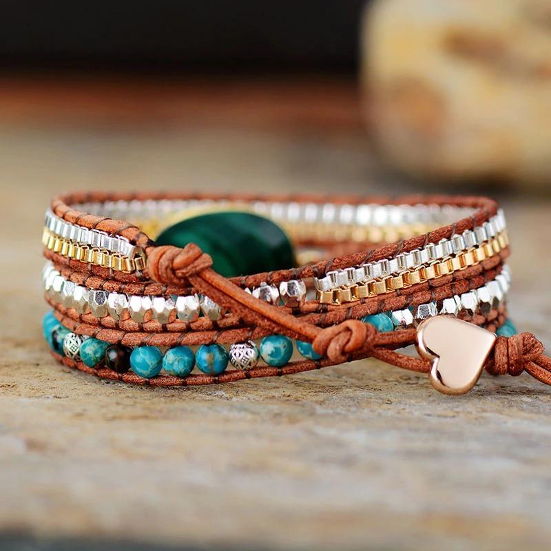 Stable Malachite Wrap Bracelet-Your Soul Place