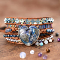 Thumbnail for Heartfelt Faith Lapis Wrap Bracelet-Your Soul Place