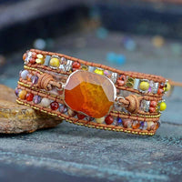 Thumbnail for Sunset Glow Hematite Wrap Bracelet-Your Soul Place