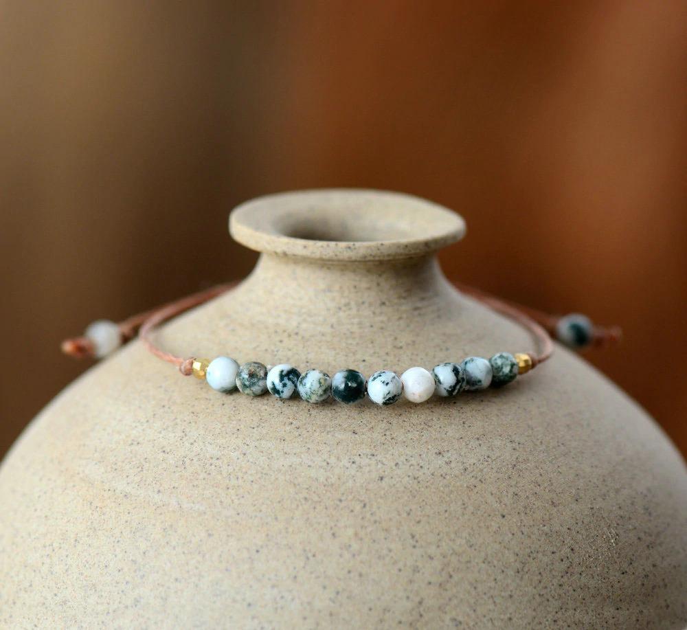 The Handmade Minimalist Natural Stone Bead Wrap Bracelet-Your Soul Place