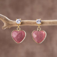 Thumbnail for Red Cherry Rhodochrosite Stud Eearrings-Your Soul Place