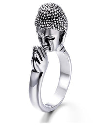 Thumbnail for Praying for Peace & Luck Shakyamuni Buddha Ring-Your Soul Place