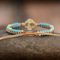Thumbnail for Lotus Charm Turquoise Bracelet-Your Soul Place