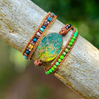 Thumbnail for Take Me To Nature Imperial Jasper Wrap Bracelet-Your Soul Place