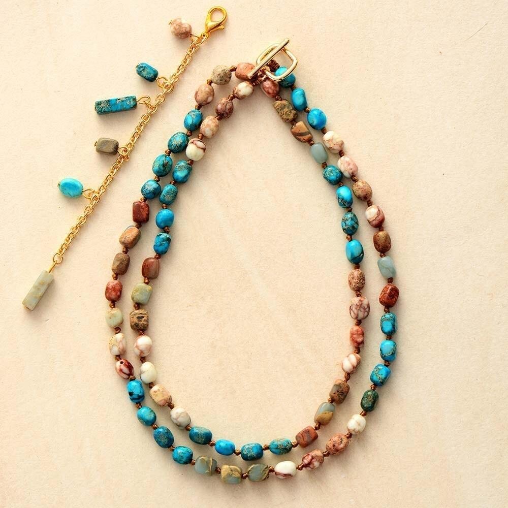 Eternity Imperial Jasper Lariat Necklace-Your Soul Place