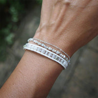 Thumbnail for Calm White Jasper Wrap Bracelet-Your Soul Place