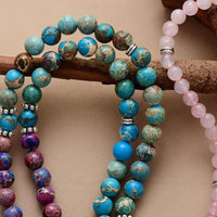 Thumbnail for Anxiety Stress Relief Lotus Mala Bracelet/Necklace-Your Soul Place