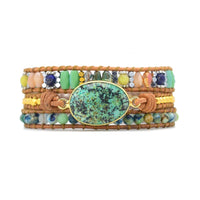 Thumbnail for Phoenix Pride Chrysocolla Wrap Bracelet-Your Soul Place