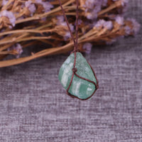 Thumbnail for Gemstone Monthly - Dream Crystal Green Fluorite Rope Necklace-Your Soul Place