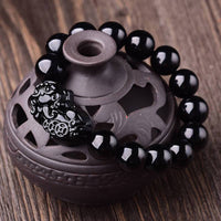 Thumbnail for Feng Shui PIXIU Crystal Natural Stone Lucky Amulet Obsidian Bracelet-Your Soul Place