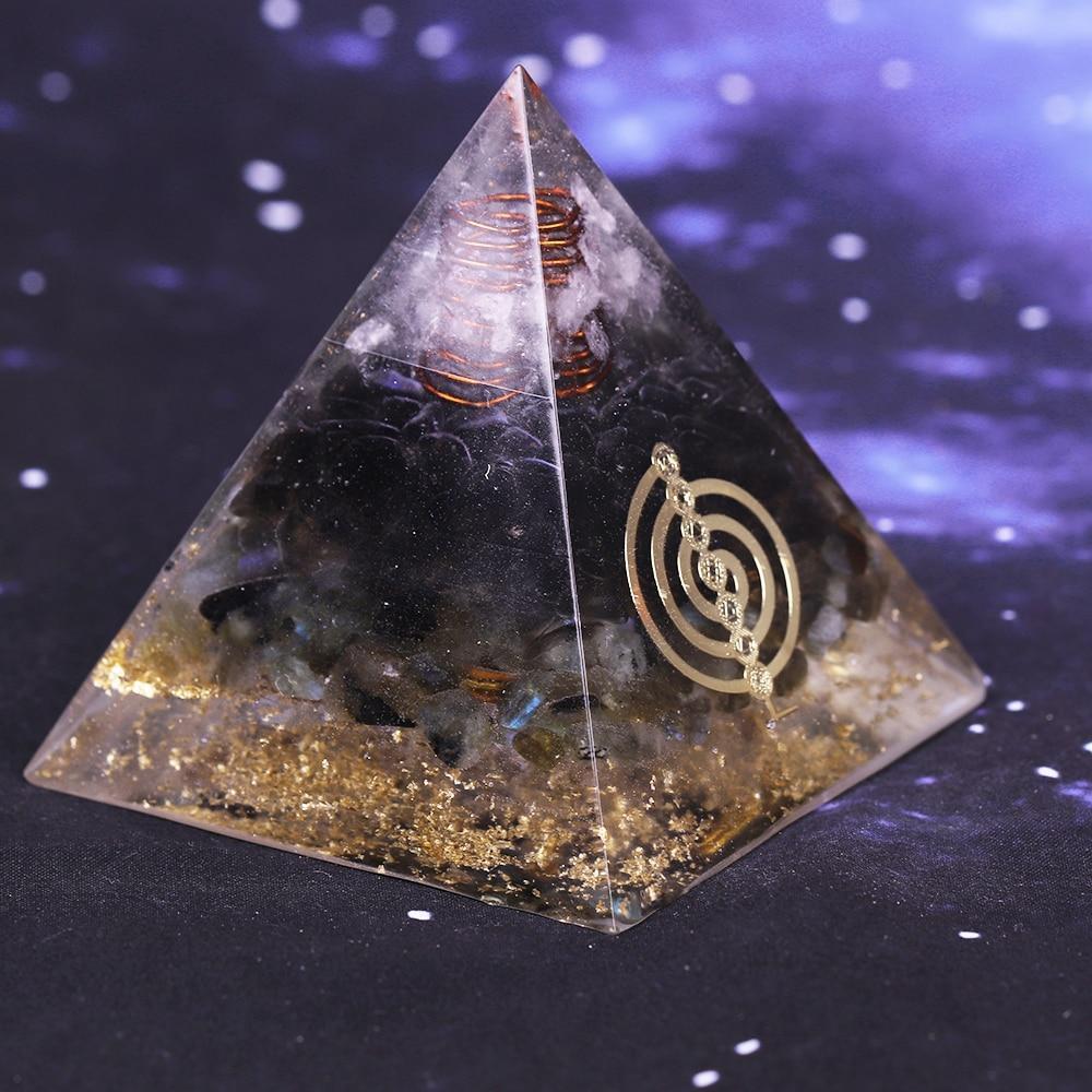 Labradorite Repel Evil Spirits Orgonite Pyramid-Your Soul Place