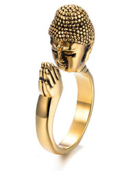 Thumbnail for Praying for Peace & Luck Shakyamuni Buddha Ring-Your Soul Place