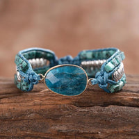 Thumbnail for Independent Spirit Apatite Beaded Wrap Bracelet-Your Soul Place