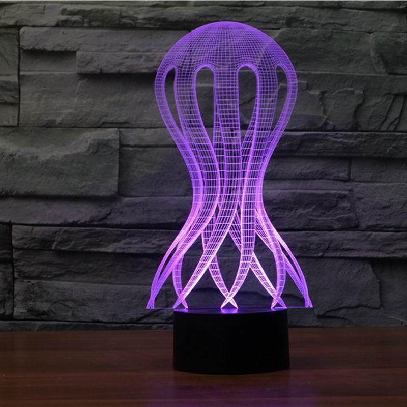 3D LED Jellyfish Table Light-Your Soul Place