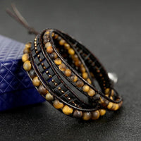 Thumbnail for Luxury Tiger Eye Beads Wrap Bracelet-Your Soul Place