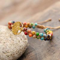 Thumbnail for The Chakra Tree of Life Jasper Braided Bracelet-Your Soul Place