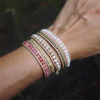 Thumbnail for Pride Of The Garden Rose Quartz Wrap Bracelet-Your Soul Place