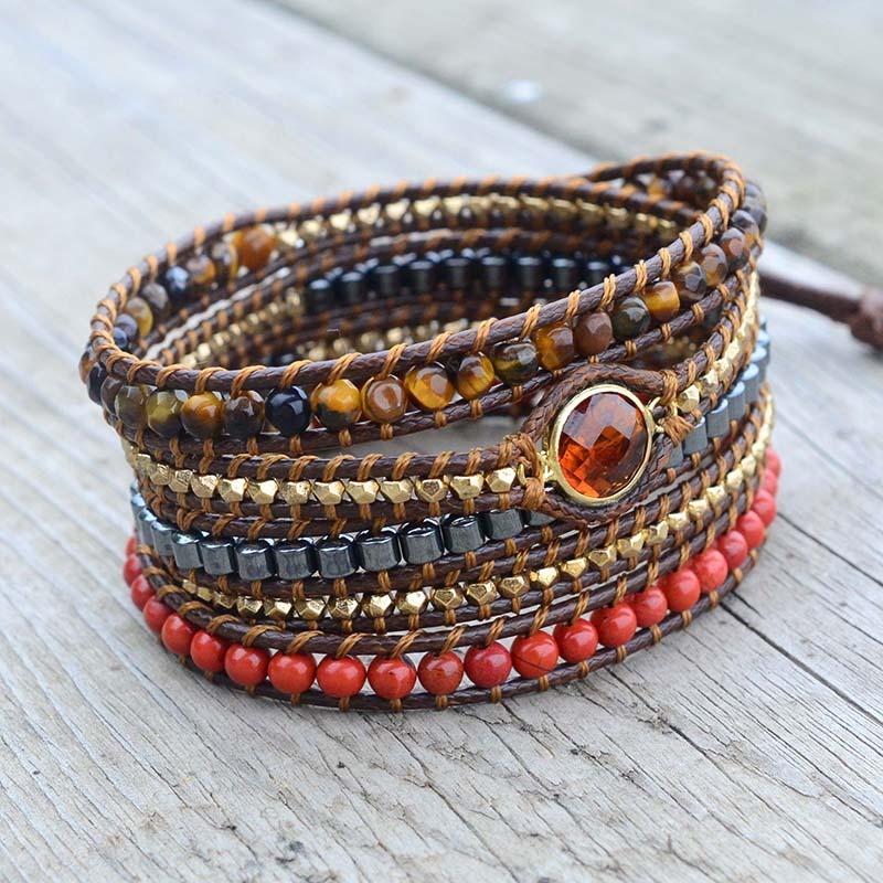 Grounding Root Chakra Wrap Bracelet-Your Soul Place