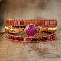 Thumbnail for Natural Goldstone Precious Wrap Bracelet-Your Soul Place