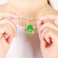 Thumbnail for Auspicious Dragon & Phoenix Jade Necklace-Your Soul Place